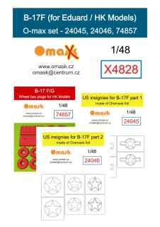 X4828 1/48 B-17F O-max set (for Eduard/HK Models)