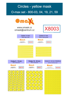 X8003 Circles set - yellow mask