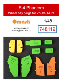 748119 1/48 F-4 Phantom wheel bay plugs (for Zoukei Mura)